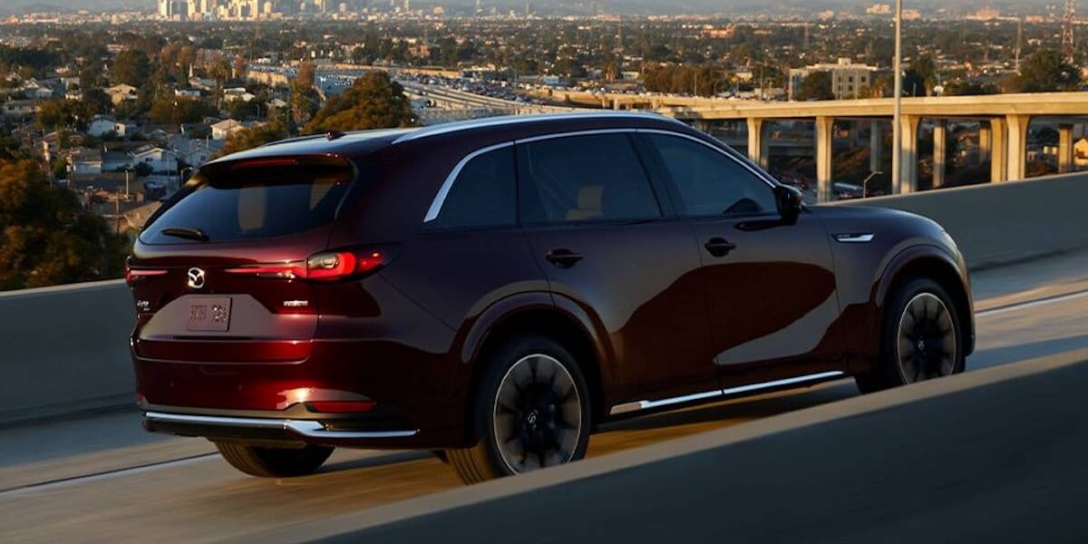Rear view of a 2024 Mazda CX-90