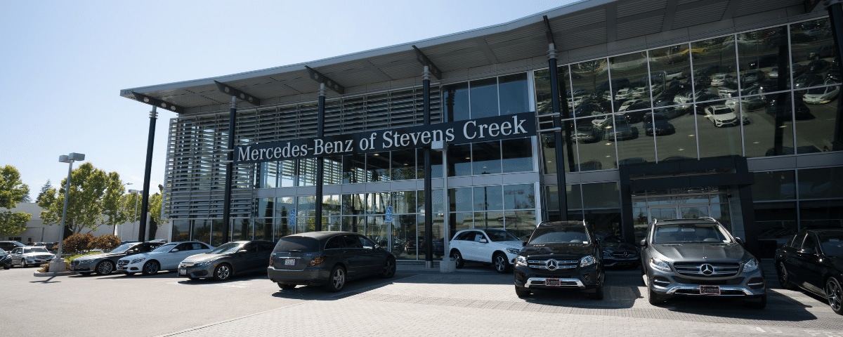 Exterior view of Mercedes-Benz of Stevens Creek