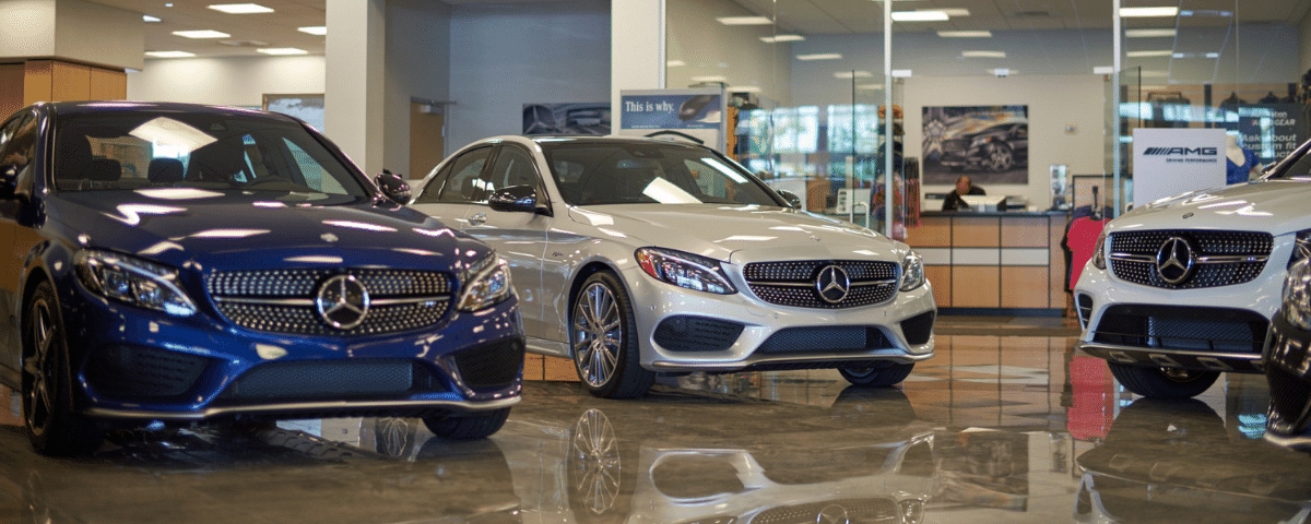 Mercedes-Benz of Delray Beach's showroom