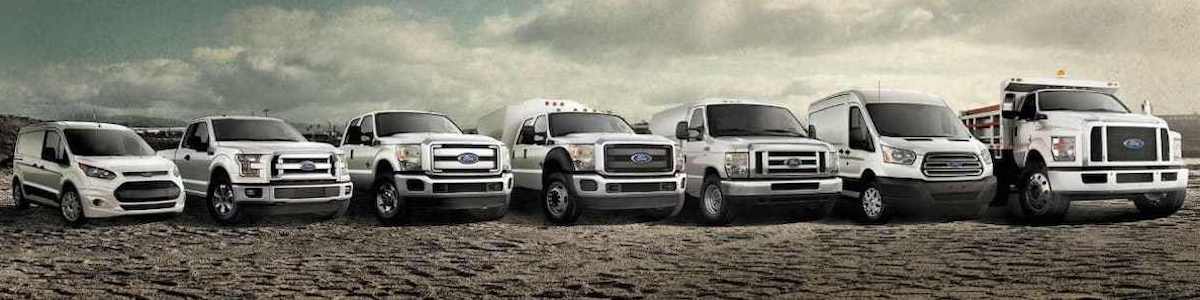 Current Ford commercial and fleet vehicle lineup