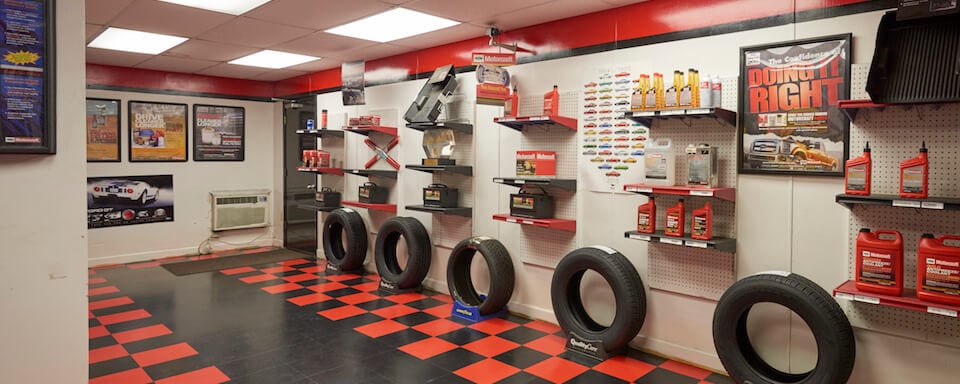 Interior view of parts center at AutoNation Ford Memphis
