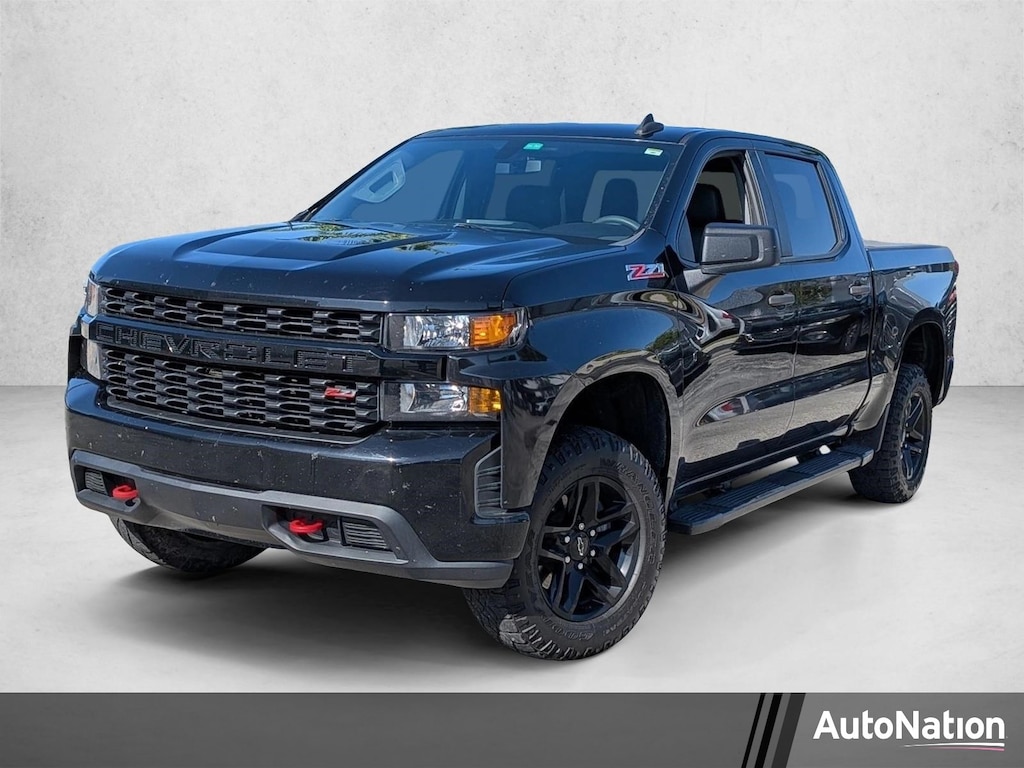 Used 2021 Chevrolet Silverado 1500 Custom Trail Boss Truck Crew Cab
