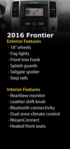 2016 Nissan Frontier features