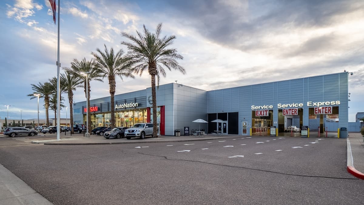 AutoNation Nissan Chandler Service Center entrance