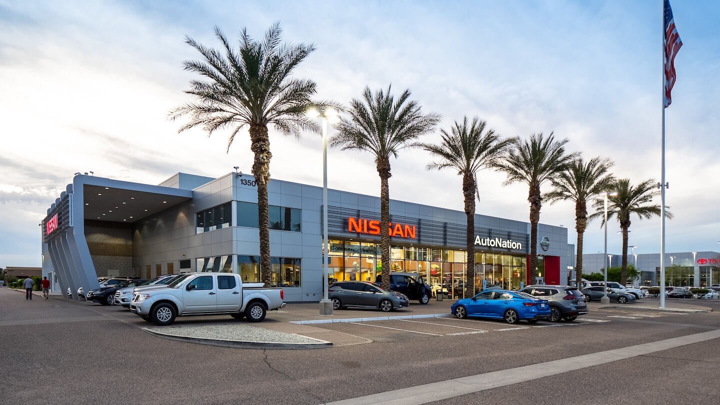 Exterior view of AutoNation Nissan Chandler