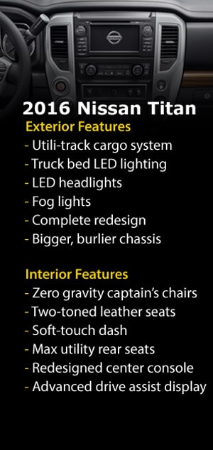 2016 Nissan Titan features
