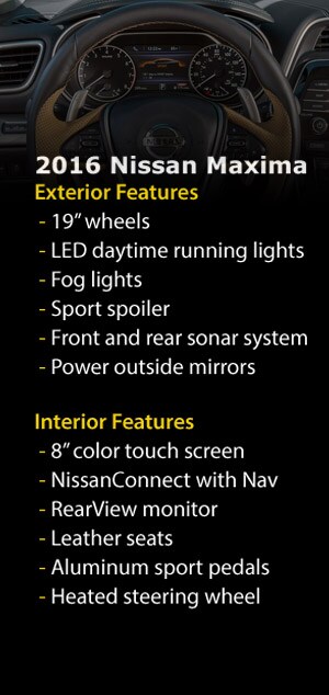 2016 Nissan Maxima features
