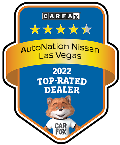 AutoNation Nissan Las Vegas CARFAX Top-Rated Dealer badge