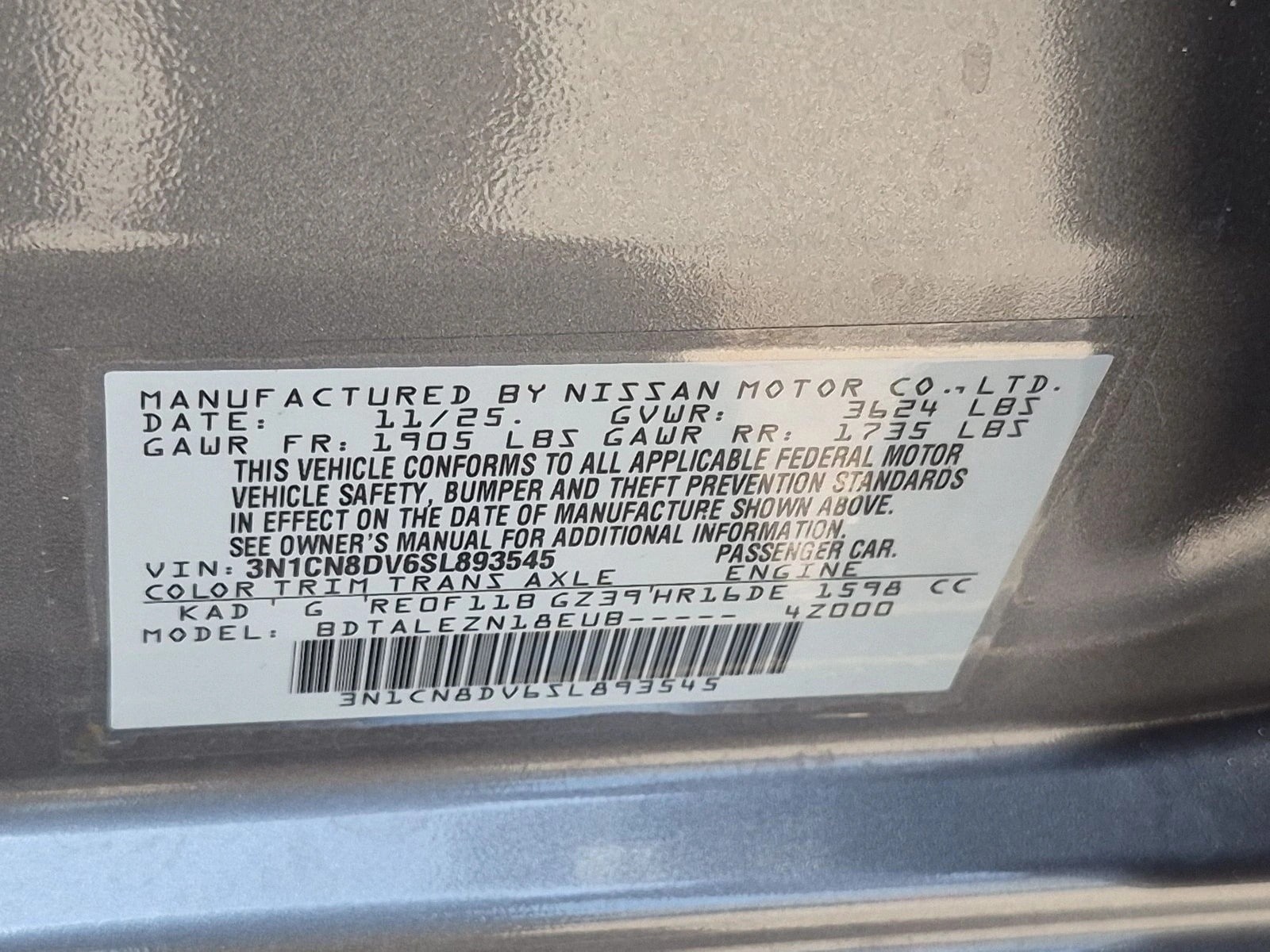 2025 Nissan Versa Sedan S - Photo 23