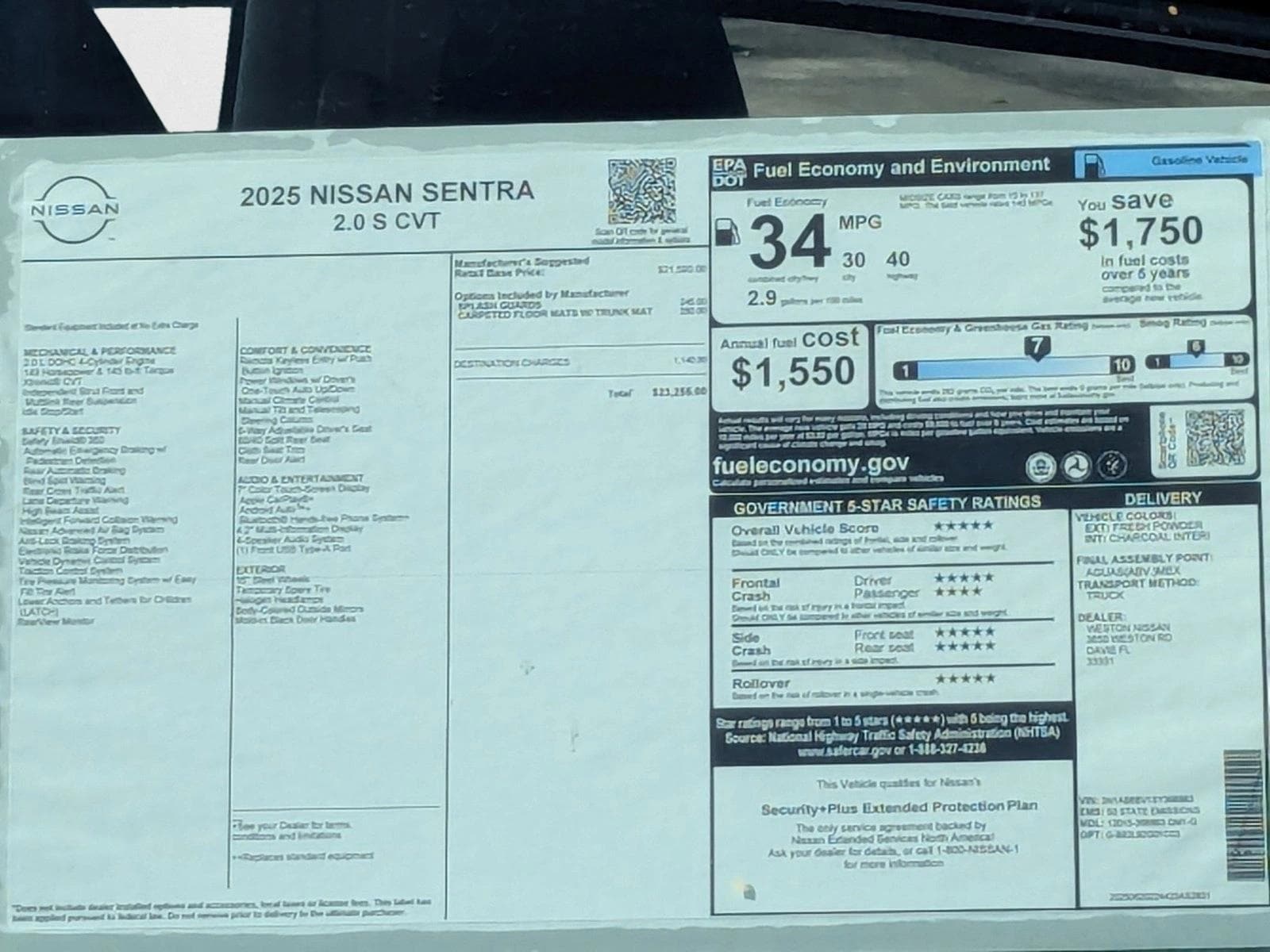 2025 Nissan Sentra S - Photo 16