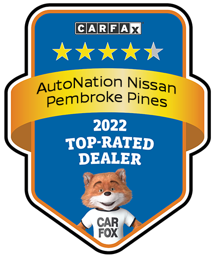 AutoNation Nissan Pembroke Pines CARFAX Top-Rated Dealer badge