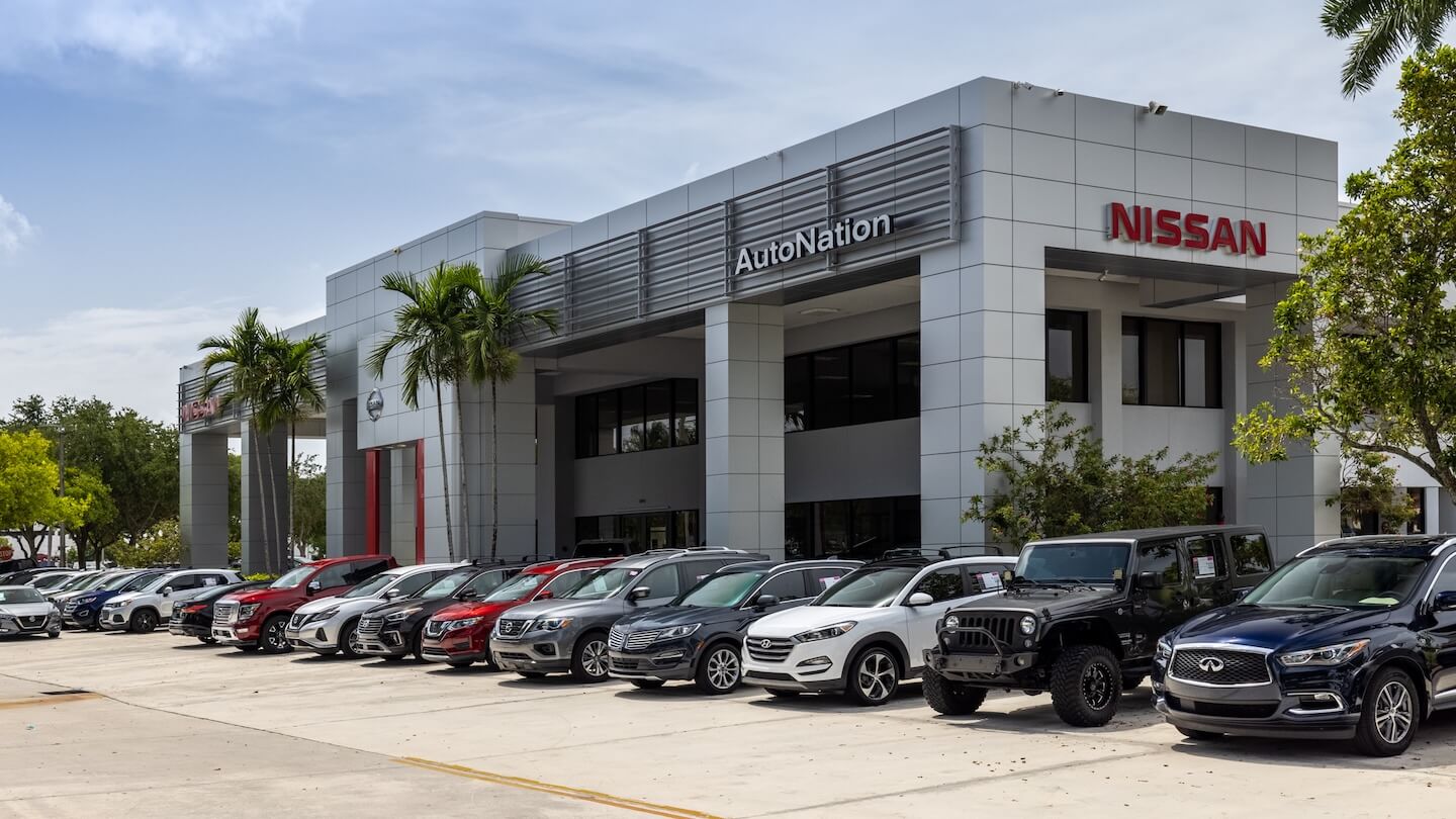 Exterior view of AutoNation Nissan Pembroke Pines
