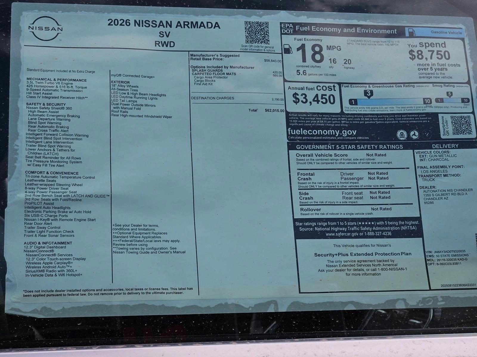 2026 Nissan Armada SV - Photo 16