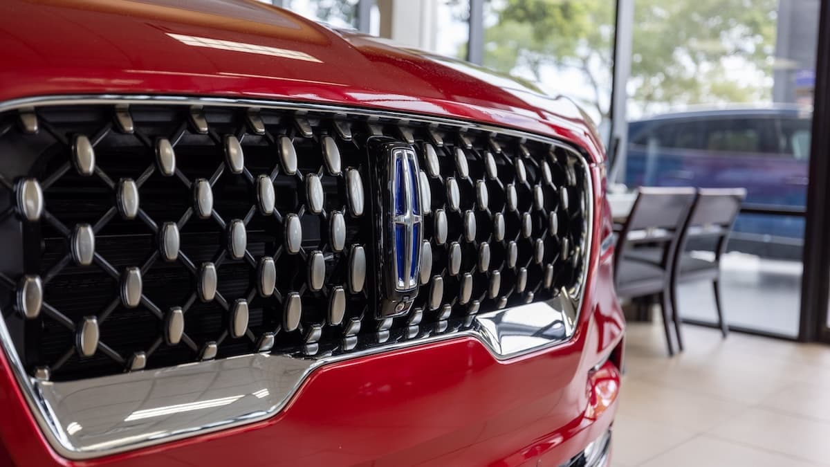 Front gille on a new Lincoln vehicle at AutoNation Lincoln Orange Park