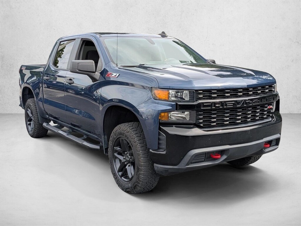 Used 2021 Chevrolet Silverado 1500 Custom Trail Boss Truck Crew Cab