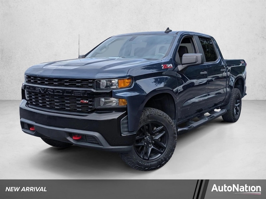 Used 2021 Chevrolet Silverado 1500 Custom Trail Boss Truck Crew Cab
