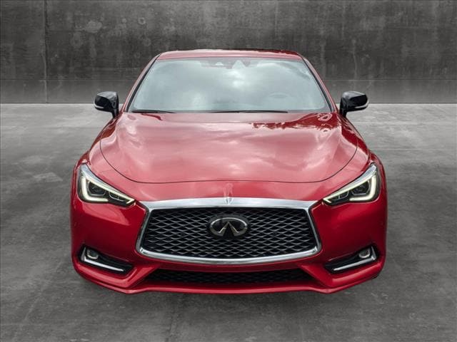 Used 2019 INFINITI Q60 Coupe RED SPORT with VIN JN1FV7EL0KM440385 for sale in Panama City, FL