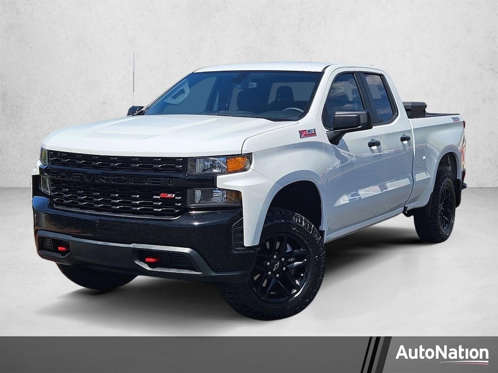 Used 2019 Chevrolet Silverado 1500 Custom Trail Boss Truck Double Cab