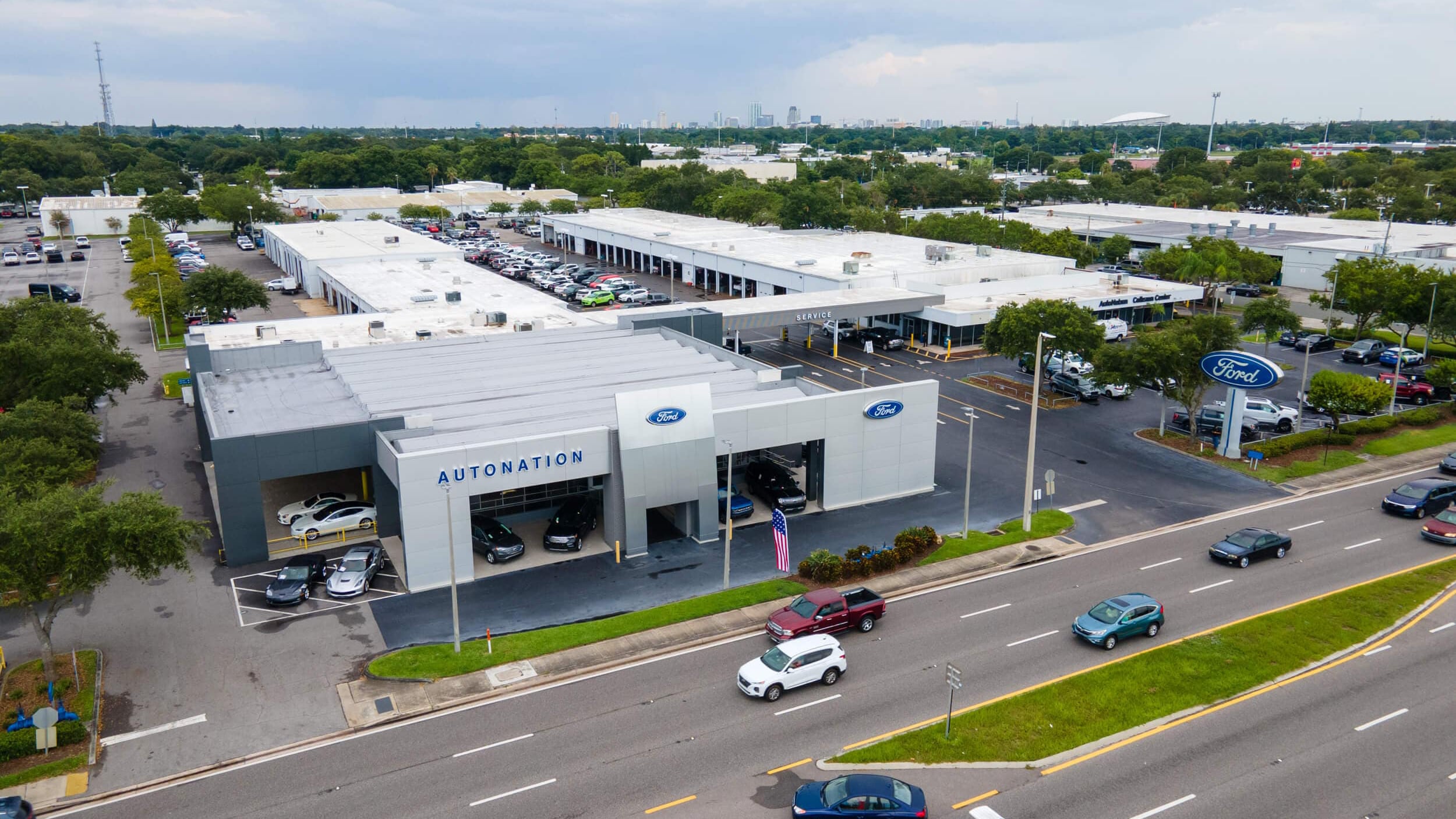 Exterior shot of AutoNation Ford Fort Worth dealership
