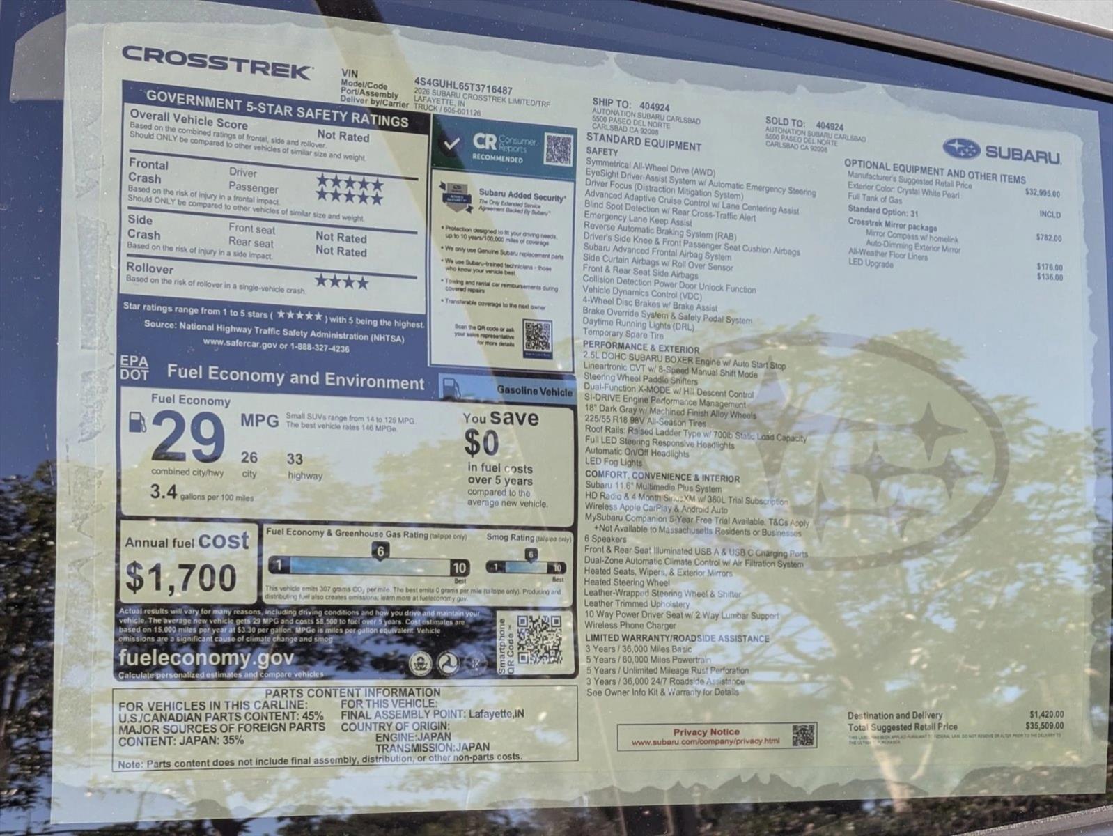 2026 Subaru Crosstrek Limited - Photo 19