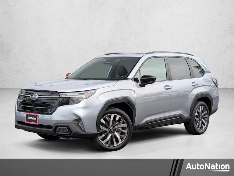 2026 Subaru Forester Touring in Ice Silver Metallic, stock #T3075943, at AutoNation Subaru Carlsbad