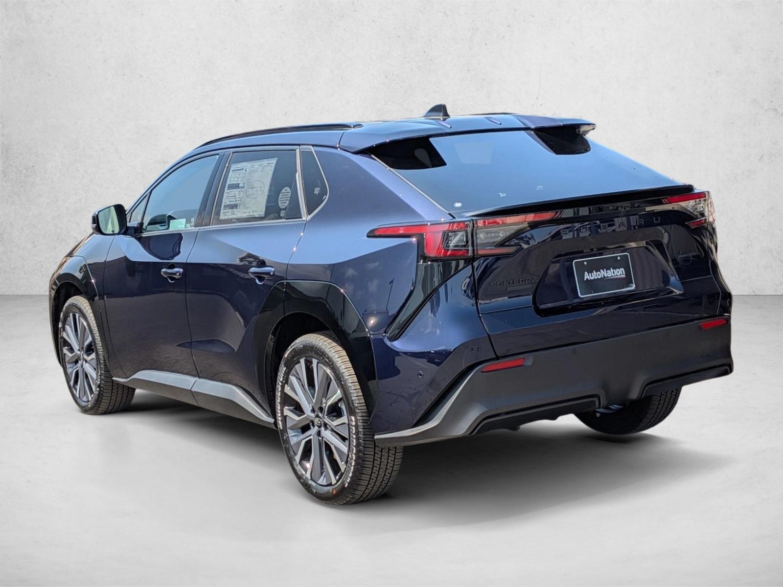 2026 Subaru Solterra Limited — Rear three-quarter, driver side