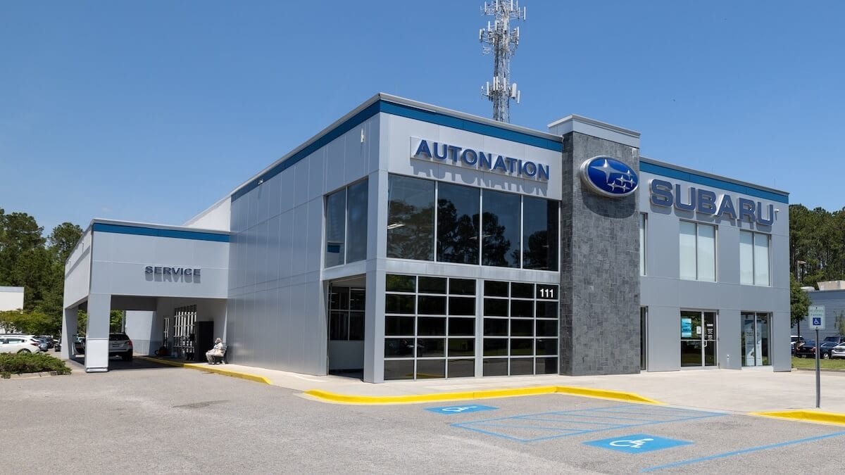 AutoNation Subaru Hilton Head Service Center entrance
