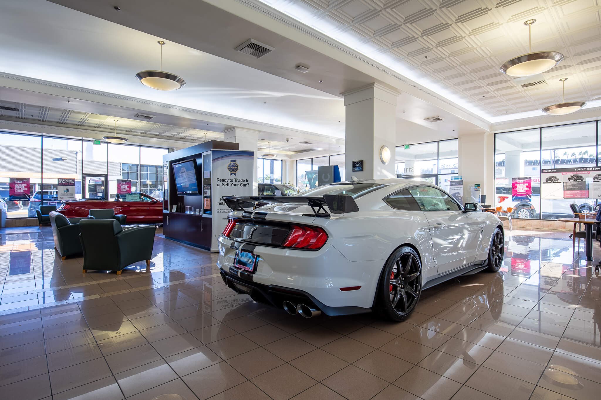 View of AutoNation Ford Torrance show room