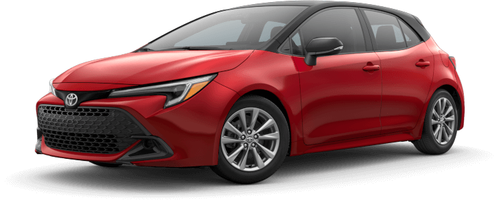 Toyota Corolla Hatchback in Finish Line Red with Midnight Black Metallic roof Toyota Corolla Hatchback in Finish Line Red with Midnight Black Metallic roof