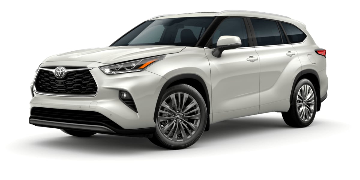 Toyota Highlander in Blizzard Pearl