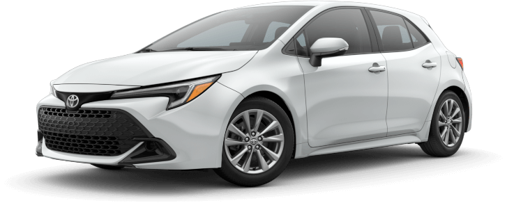 Toyota Corolla Hatchback in Wind Chill Pearl Toyota Corolla Hatchback in Wind Chill Pearl