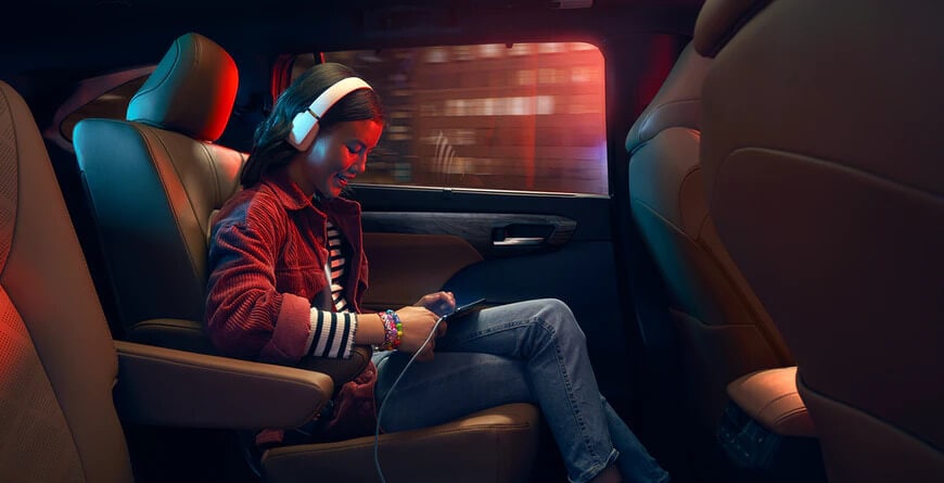2021 Toyota Highlander with Wi-Fi connectivity and five USB ports