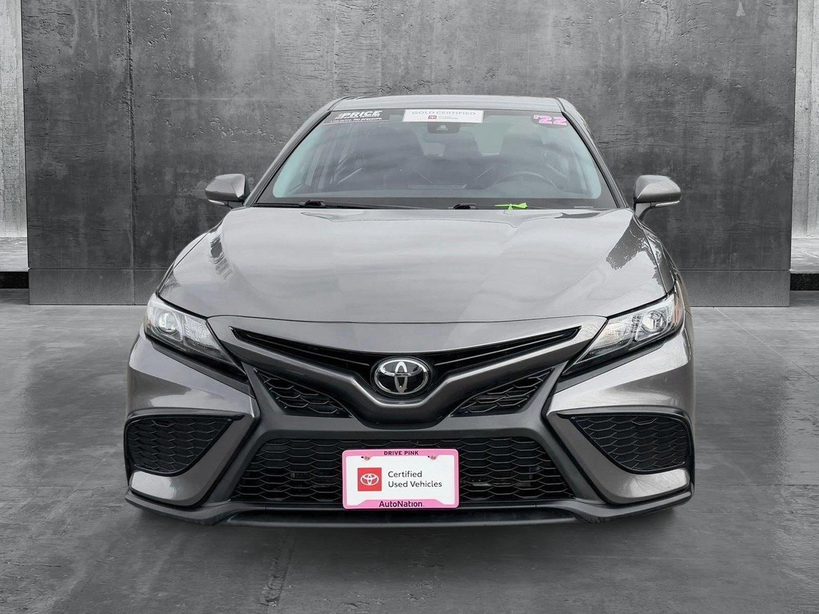 Certified 2022 Toyota Camry SE with VIN 4T1G11AK3NU673698 for sale in Centennial, CO