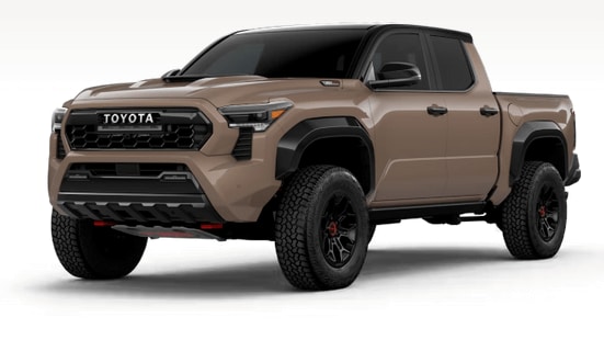 Learn about the 2025 Tacoma exterior color options 2025 Tacoma in Mudbath Black Roof