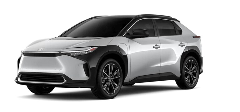 Learn about the 2025 bZ4X exterior color options 2025 bZ4X in Elemental Silver Metallic Black Roof