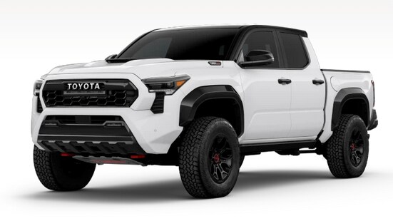 Learn about the 2025 Tacoma exterior color options 2025 Tacoma in Ice Cap Black Roof