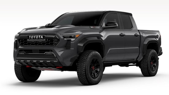 Learn about the 2025 Tacoma exterior color options 2025 Tacoma in Underground Black Roof