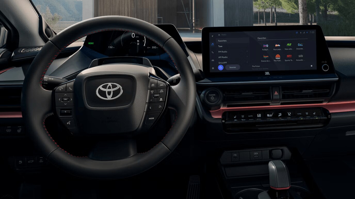 Interior shot of Toyota Prius Plug-In Hybrid