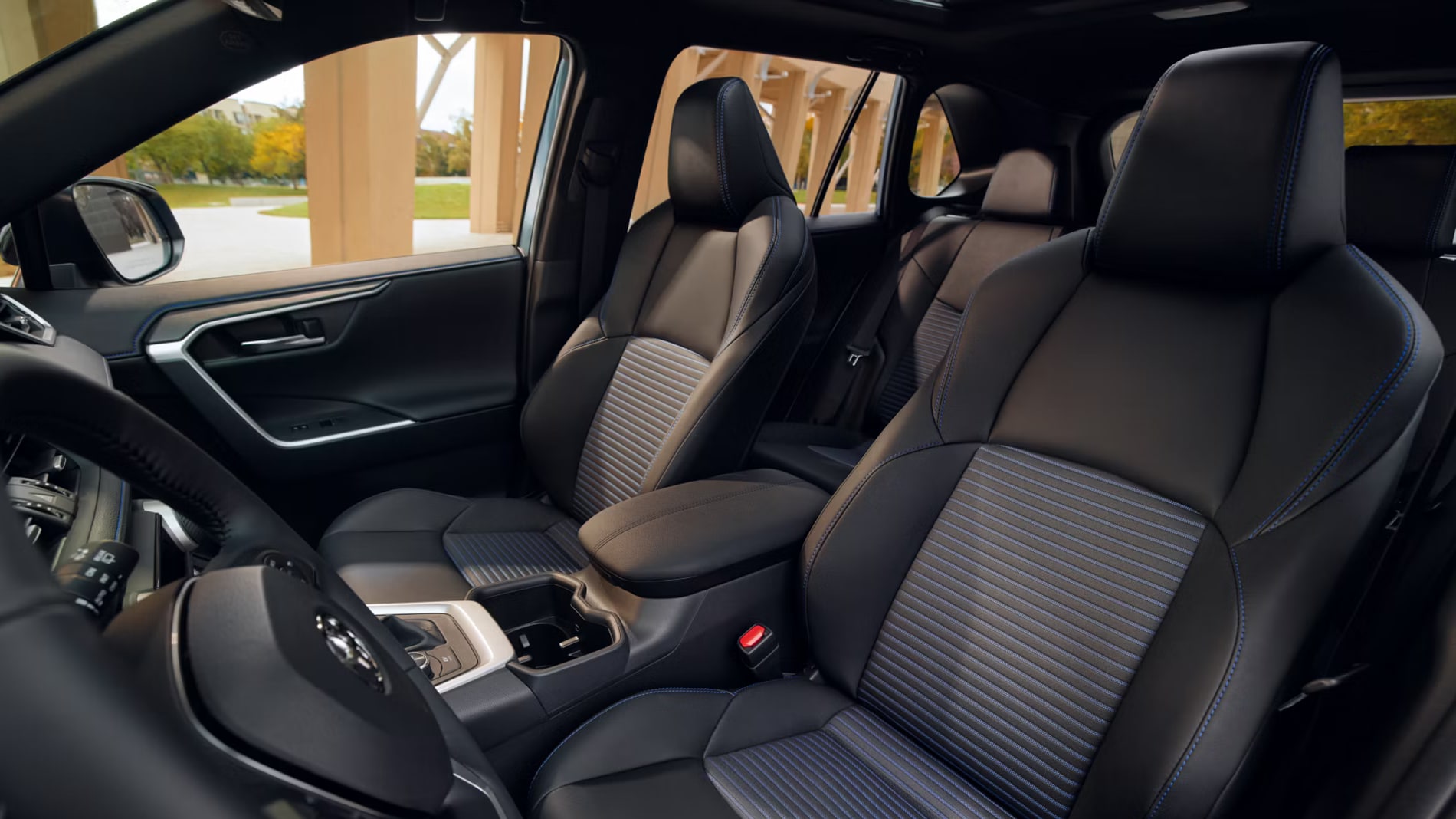 Interior shot of the Toyota RAV4