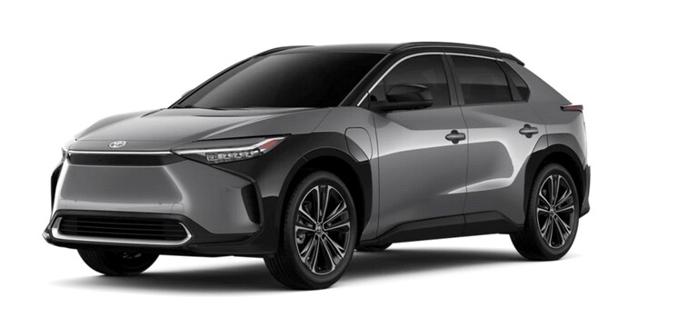 Learn about the 2025 bZ4X exterior color options 2025 bZ4X in Heavy Metal Black Roof