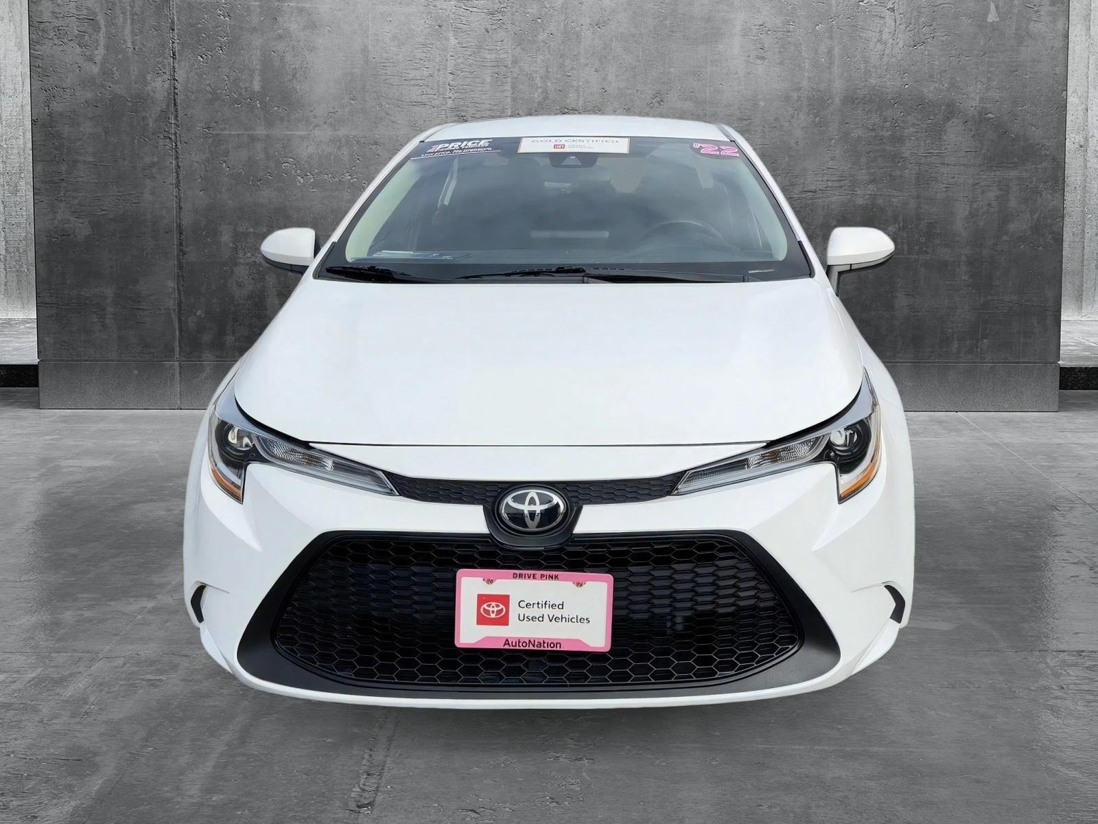 Certified 2022 Toyota Corolla LE with VIN 5YFEPMAE7NP341265 for sale in Centennial, CO