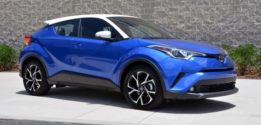 Front three-quarter view of 2018 Toyota C-HR