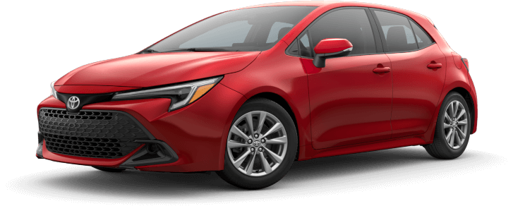 Toyota Corolla Hatchback in Finish Line Red Finish Line Red