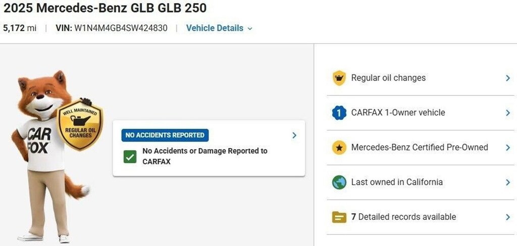 Used 2025 Mercedes-Benz GLB 250 SUV