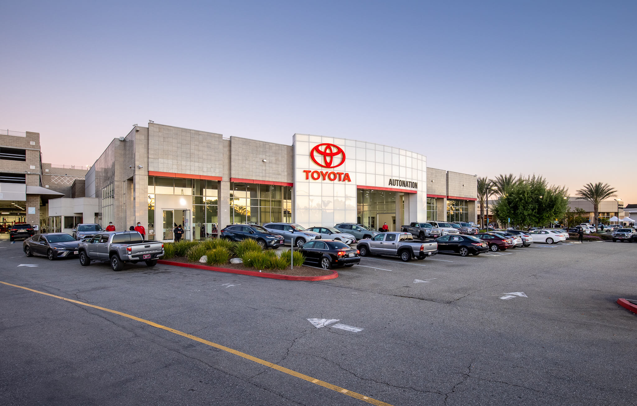 Exterior view of AutoNation Toyota Cerritos in Cerritos, CA
