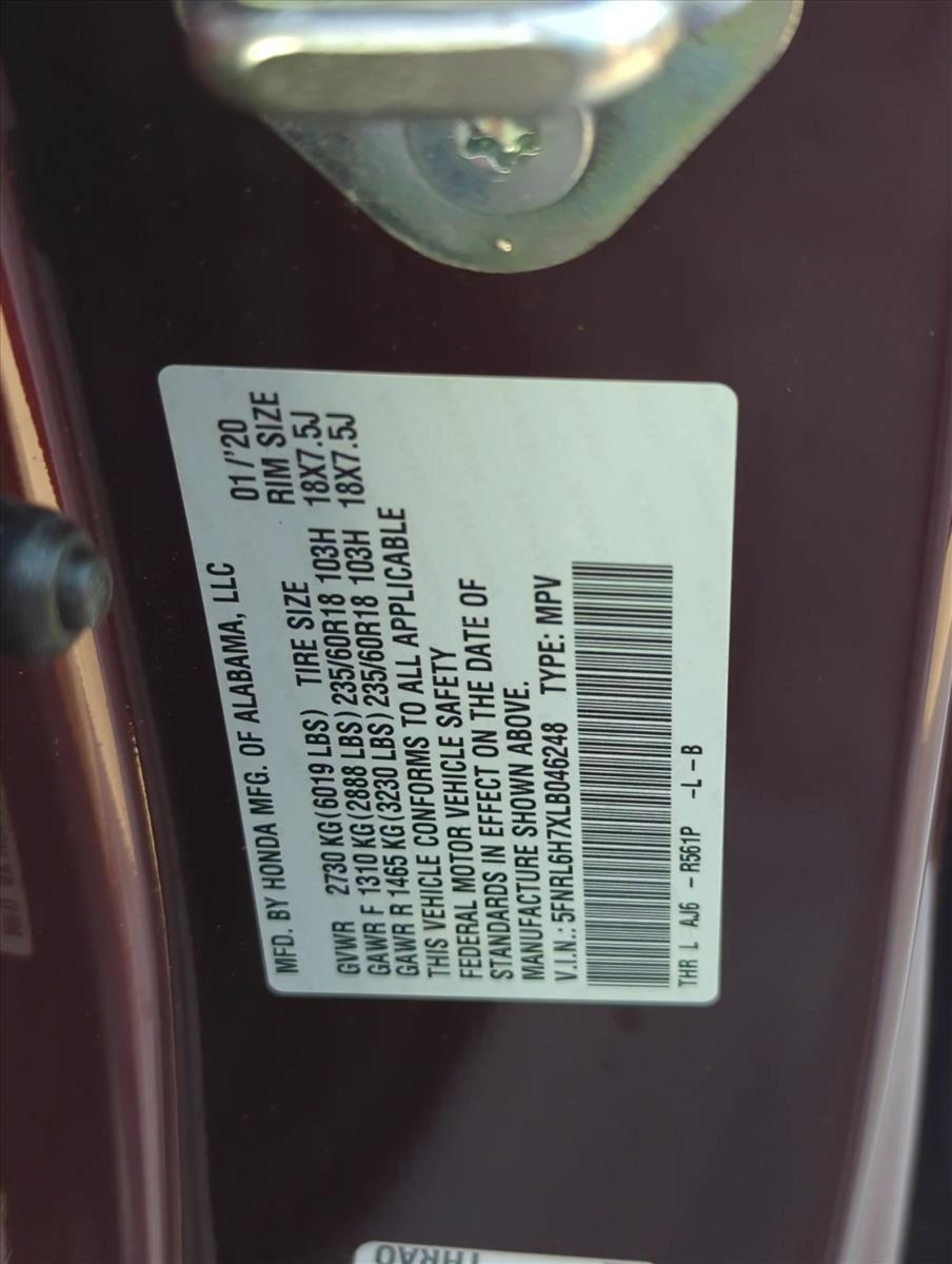 Used 2020 Honda Odyssey EX-L w/Navi & RES Van