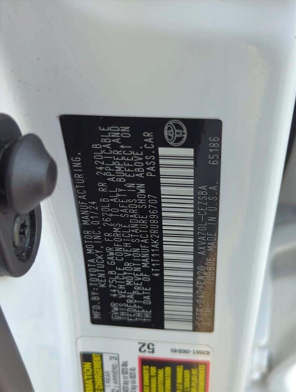 Used 2024 Toyota Camry SE Sedan
