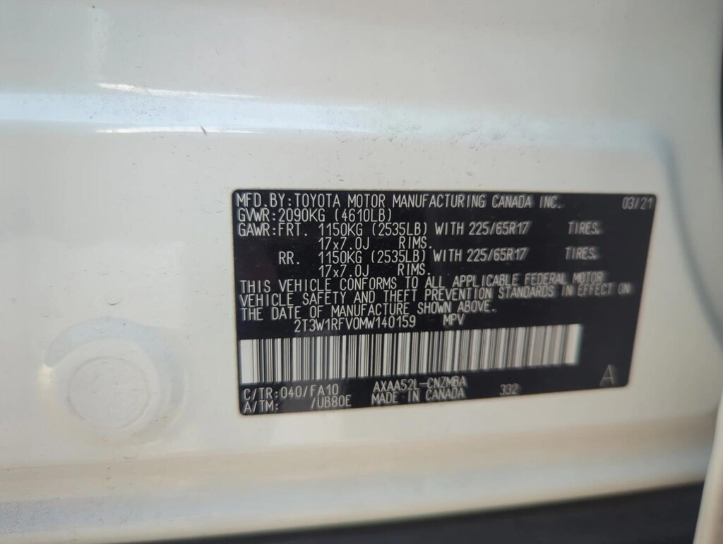Used 2021 Toyota RAV4 XLE SUV