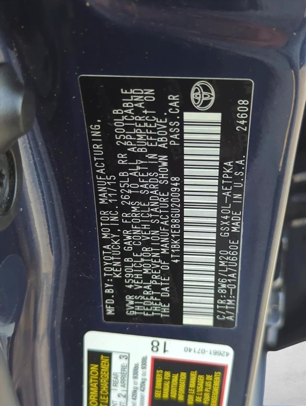Used 2016 Toyota Avalon Limited Sedan