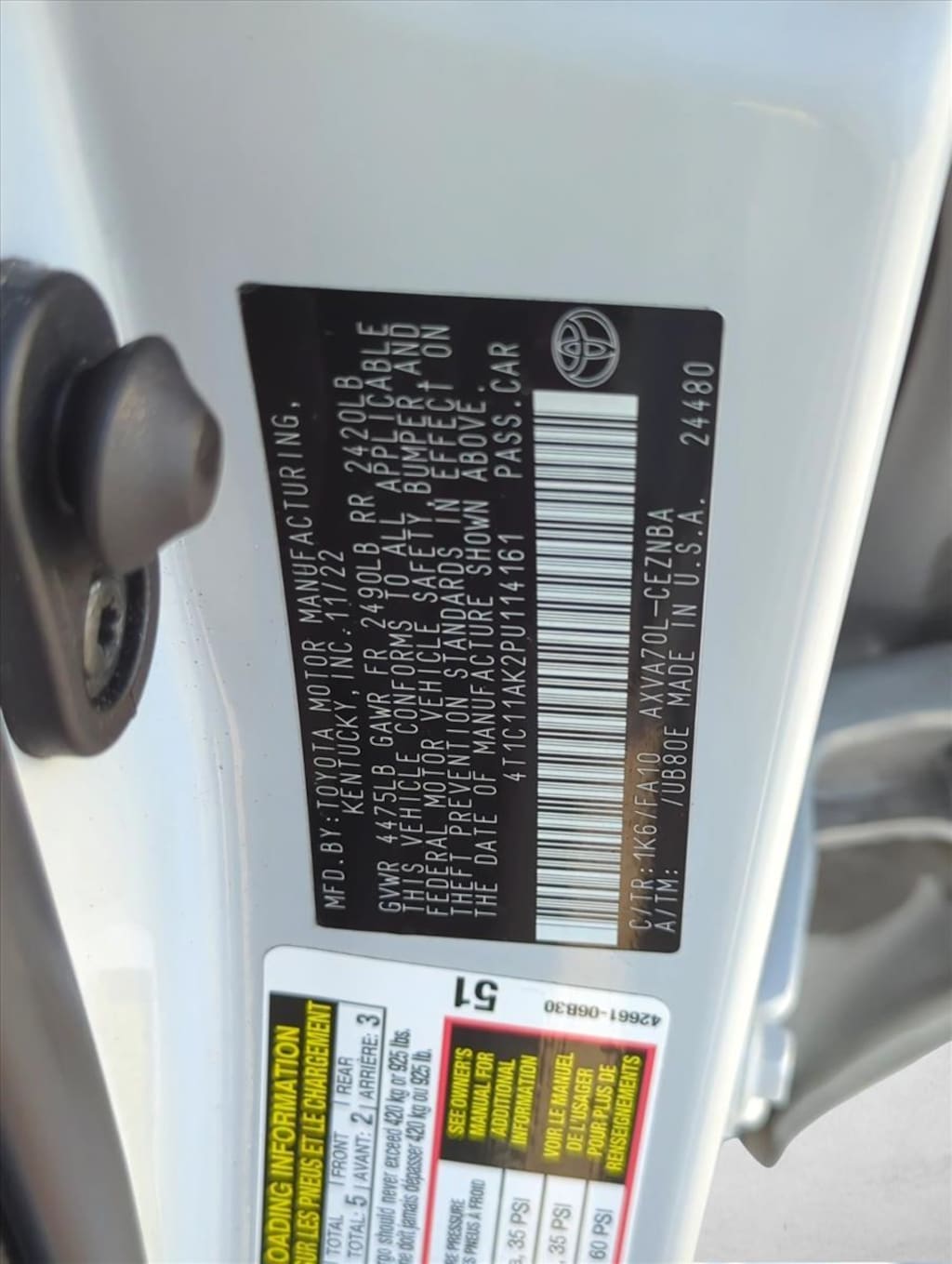 Used 2023 Toyota Camry LE Sedan